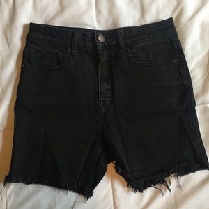 Black high rise BDG shorts
